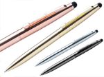 metalen touch balpen blauwschrijvend rosey