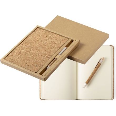 notebook set van kurk minsor