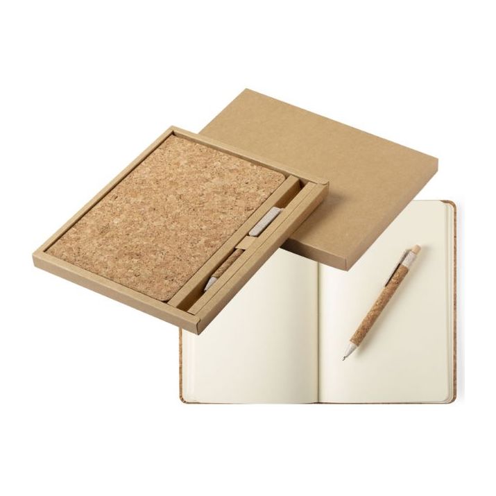 notebook set van kurk minsor