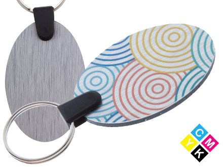 ovale aluminium sleutelhanger aluudy