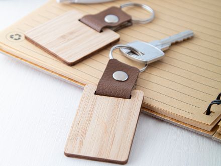 bamboe sleutelhanger, blopp