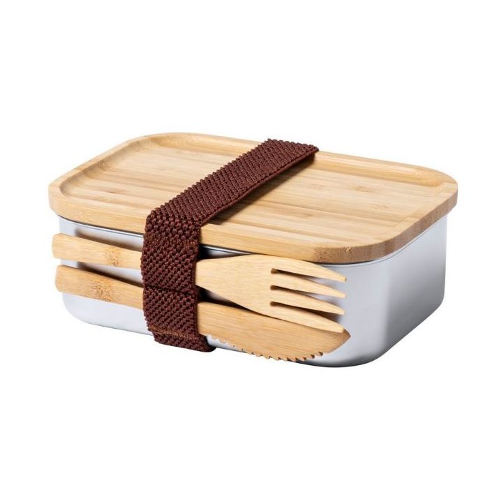 rvs lunchbox met bamboedeksel sariul