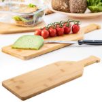 wijnflesvormige bamboe snijplank