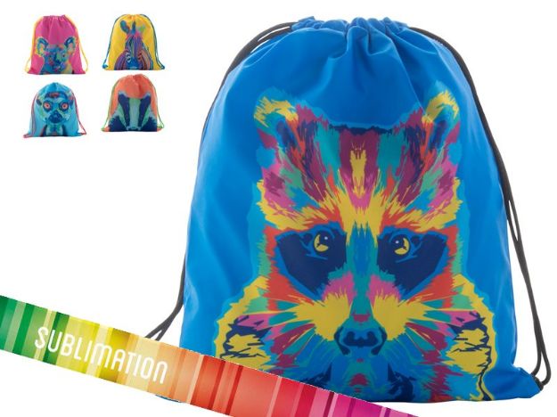 custom made tas met trekkoordsluiting.