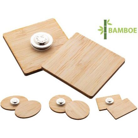bamboe badge boobadge met magnetische pin