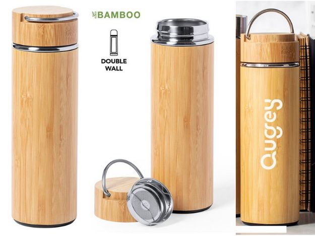 thermosfles bamboe 450 ml