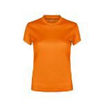 vrouwen t-shirt polyester. - oranje