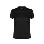 vrouwen t-shirt polyester. - zwart