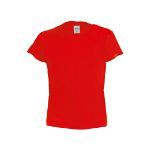 kinder t-shirt,100% katoen 135 gr/m2 - rood
