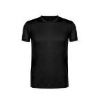 t-shirt volwassene 100% polyester 135 gr/m2 - zwart