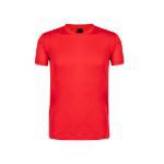 t-shirt volwassene 100% polyester 135 gr/m2 - rood