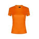 dames t-shirt 100% polyester 135 gr/m2, s - oranje
