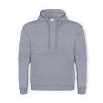 hooded sweater katoen en polyester - grijs