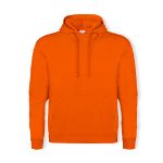 hooded sweater katoen en polyester - oranje