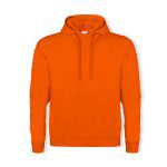 hooded sweater katoen en polyester - oranje