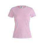 dames t-shirt 150 gr katoen maten: s-xxl - roze