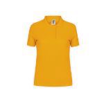dames polo shirt katoen 180 gr maten: s-xxl - geel