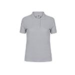 dames polo shirt katoen 180 gr maten: s-xxl - grijs