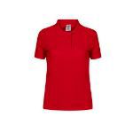 dames polo shirt katoen 180 gr maten: s-xxl - rood