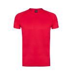 t-shirt polyester 135 gr. ademend s-xxl - rood