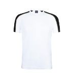 t-shirt polyester 135 gr. ademend maten s-xxl - zwart