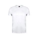 t-shirt volwassene polyester 135 gr. maten s-xxl - wit