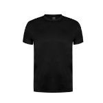 t-shirt volwassene polyester 135 gr. maten s-xxl - zwart