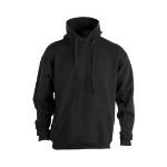 hooded sweater 60% organisch katoen 280 gr - zwart