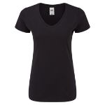 dames t-shirt v-neck 150 gr fruit of the loom