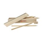 kleurpotloden 12 stuks in houten opbergdoos