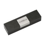 blauwschrijvende balpen met metalen accenten.