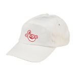 baseballcap van 100% katoen potal - wit