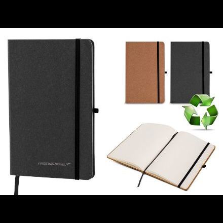 hardcover notebook recycled leer a5