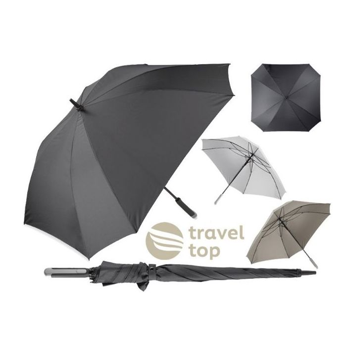deluxe vierkante paraplu met draaghoes 27 inch aut