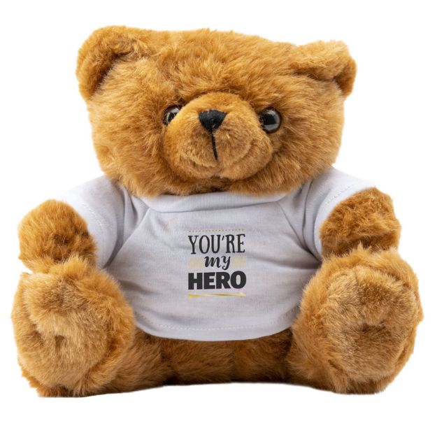 knuffelbeer met witte t-shirt tampam