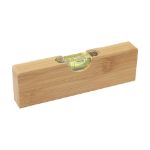 waterpas van bamboe met ingebouwde flesopener