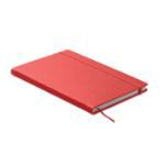 a5 notitieboekje gerecycled papier, harde kaft - rood