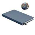 a5 gerecycled notitieboekje met zaadjes - blauw