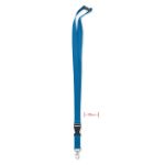 katoenen lanyard met metalen haak 20mm