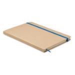 a5 notitieboekje gerecycled papier met ruitjes - blauw