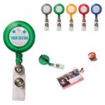 kaarthouder met trekkoord en clip lind