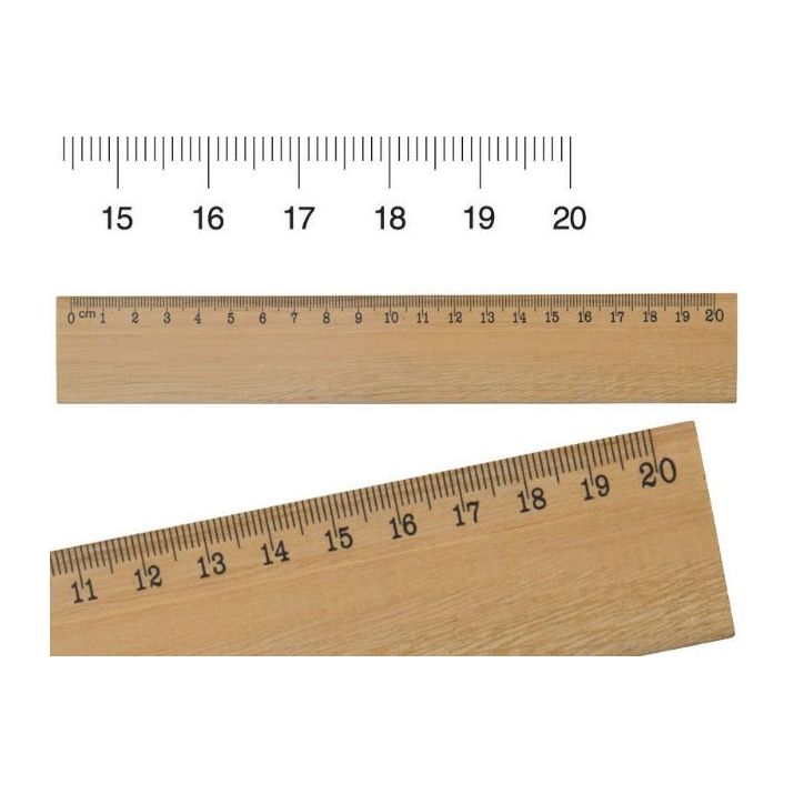 houten liniaal 20cm