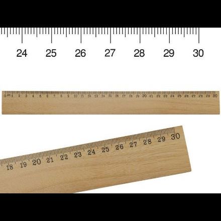 houten liniaal 30cm
