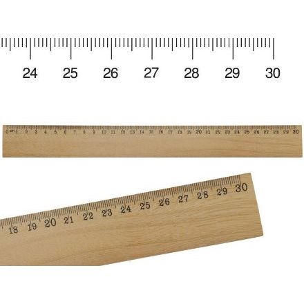 houten liniaal 30cm