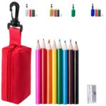 pen etui met 10 kleurpotloden