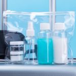 toilettas met 5 accessoires