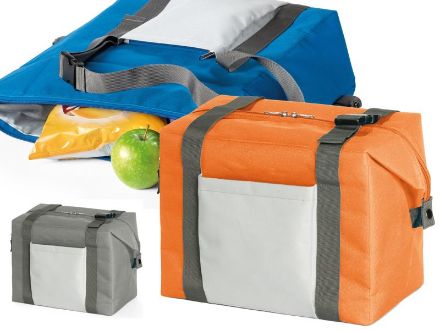 koeltas 600d polyester met voorvak