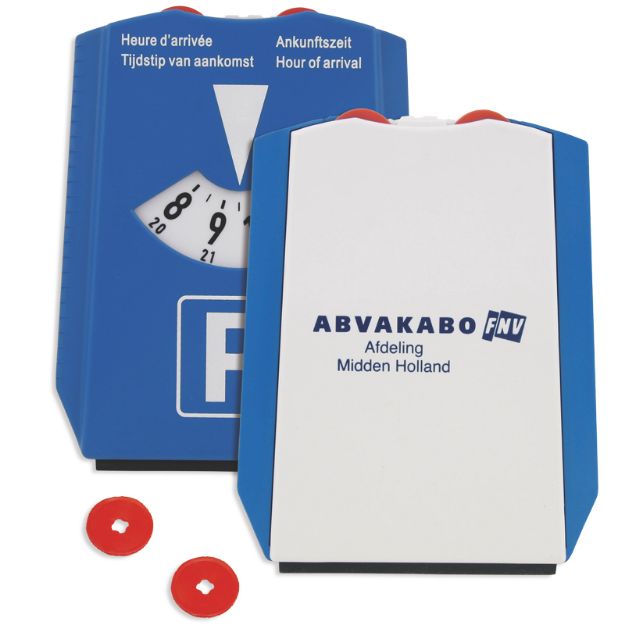 parkeerschijf ijskrabber + winkelwagenmuntjes