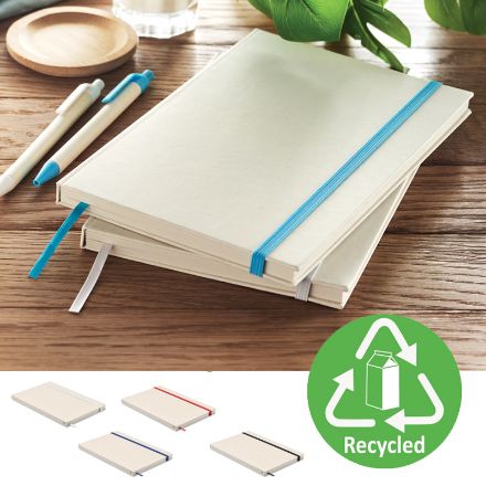 a5 notitieboek recycled melkverpakking