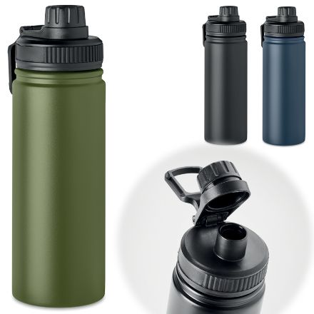 dubbelwandige rvs thermosfles met handgreep 500 ml